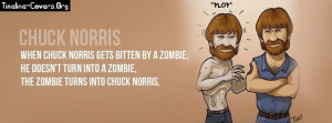 Chuck Norris Zombie Facebook Cover