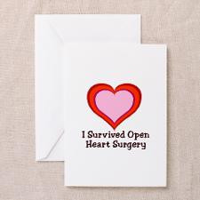 Survived Open Heart Surgery Greeting Cards (Pk o for