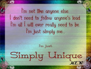 simply unique quotes