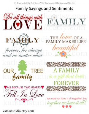 family sayings scrapbooking