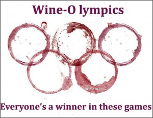 Wine Olympics. Funny lol