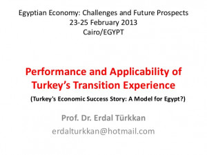 Turkey economic success story: a model for Egypt?