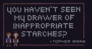 Dollhouse - Topher Cross-Stitch (love this so much)