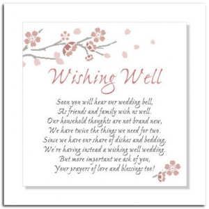 Posts related to Bridal Shower Wishing Well Sayings