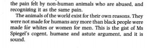 Alice Walker's famous quote, comparing the oppression of non-human ...