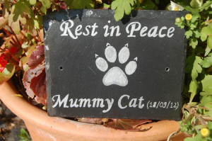 Rest in Peace Cat Plaque
