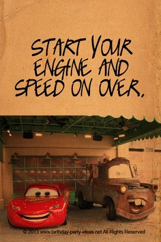 Start Your Engine And Speed On Over. ~ Car Quotes