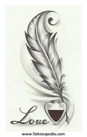Simple Feather Design Feather tattoo designs