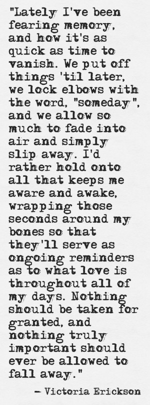 Victoria Erickson ( facebook page: Victoriaerickson, writer)