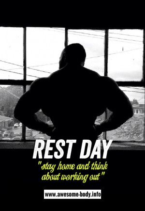 Rest Day Meaning | Stay home and think about working out