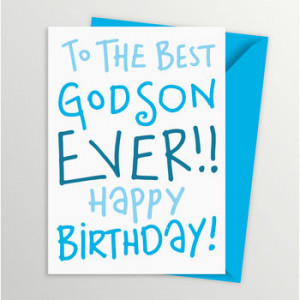 Godson Birthday Card