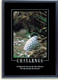 Stewart Superior -Challenge- Motivational Picture, Black Frame, 23.5 x ...