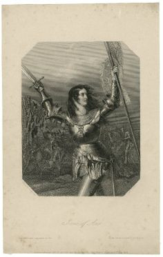 henry cook joan of arc fighting the english scene from king henry vi ...