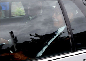 PM Laisenia Qarase leaves Government House in Wellington New Zealand