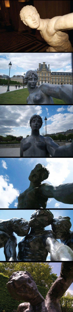 Statues Taking Selfies.
