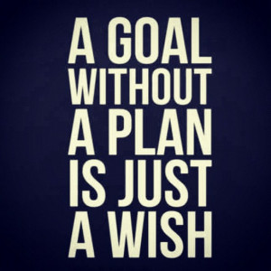 quotes - a goal without a plan