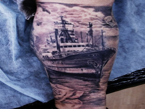 Titanic tattoo 5 13 Incredible Titanic Tattoo Designs