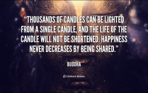 of candles can be lit from a single candle, and the life of the candle ...
