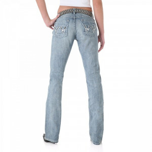 Wrangler 09MWZRJ Premium Patch Mae Rainbow Jewel Low Rise Jeans view 1 ...
