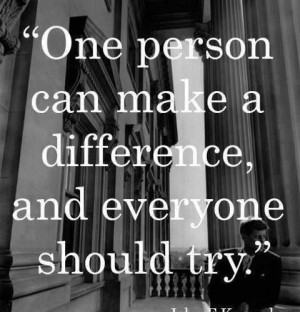 Everyone can make a difference