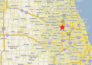 Chicago Northwest Suburbs Illinois Map
