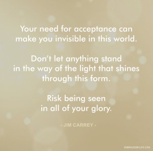 ... light that shines through this form. Risk being seen in all of your