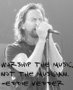 Eddie Vedder quote pinned with Bazaart