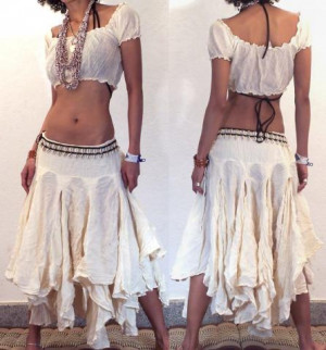 Bohemian Hippie Gypsy Skirts Long