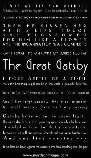 Great gatsby quotes