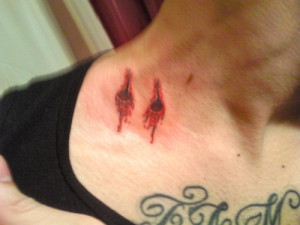 Vampire Teeth Bite Marks Blood Neck Tattoo Pictures Photos Pics ...