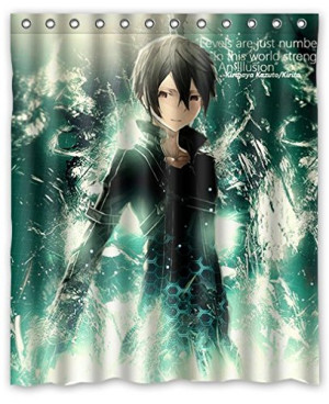 PRANO Sword Art Online Kirigaya Kazuto Kirito Green Cool Design Shower ...