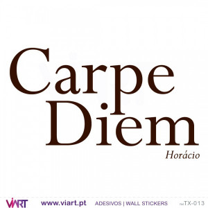 carpe diem horace wall sticker quote by horace if you have any ...