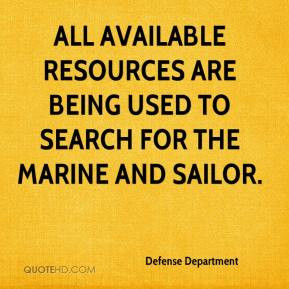 Defense Department - All available resources are being used to search ...