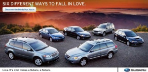 What really makes a Subaru a Subaru? Love?