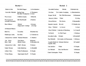 dance recital program templates