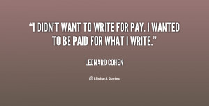Leonard Cohen Quotes Preview quote