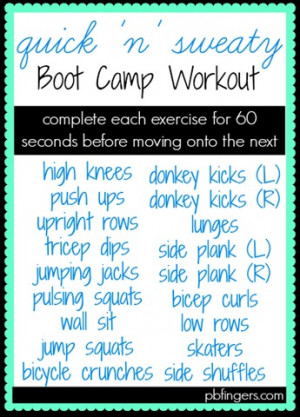 Quick ‘n’ Sweaty Boot Camp Workout