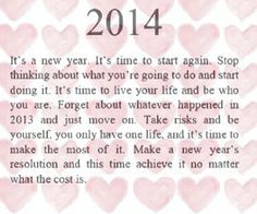 goodbye 2013, hello 2014 !! More