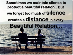 Too much silence...
