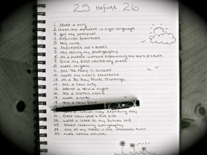 25 Before 26 Reflection