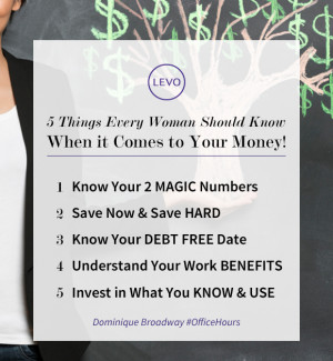... Things Every Woman Should Know About Money | Levo | Dominique Broadway