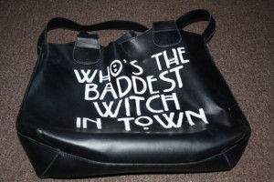 Custom Quote Synthetic Leather Tote-Bag