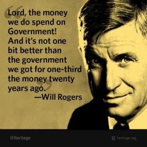 will rogers govt spending