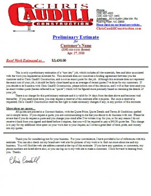 View A Sample Estimate