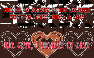Believe - Elton John Song Lyric Quote in Text Image