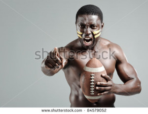 Intimidating Football Face Paint Intimidating portraits of a