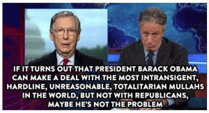 ... agreement with a rabid pit bull would be easier than with McConnell