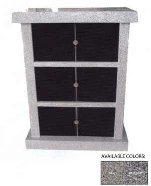 forty-eight niche columbarium (double sided). It has 24 single niches ...