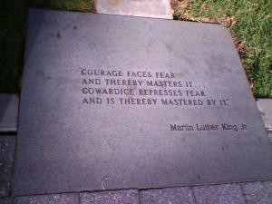 Courage Faces Fear And Thereby Masters It - Courage Quote