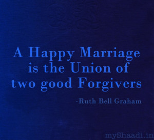 ... Marriage is the union of two good Forgivers #romantic #quote #weddings